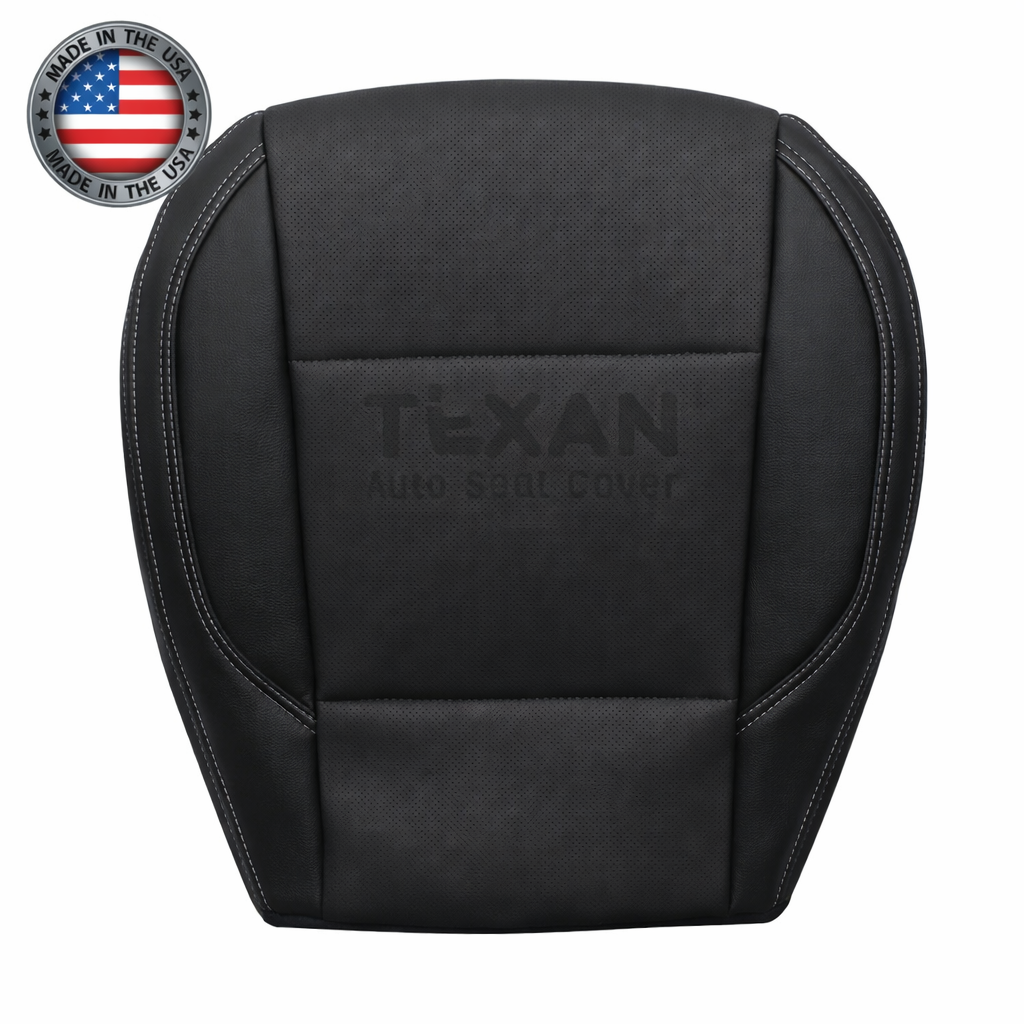 2018-2019 subaru outback front bottom seat cover black perforated