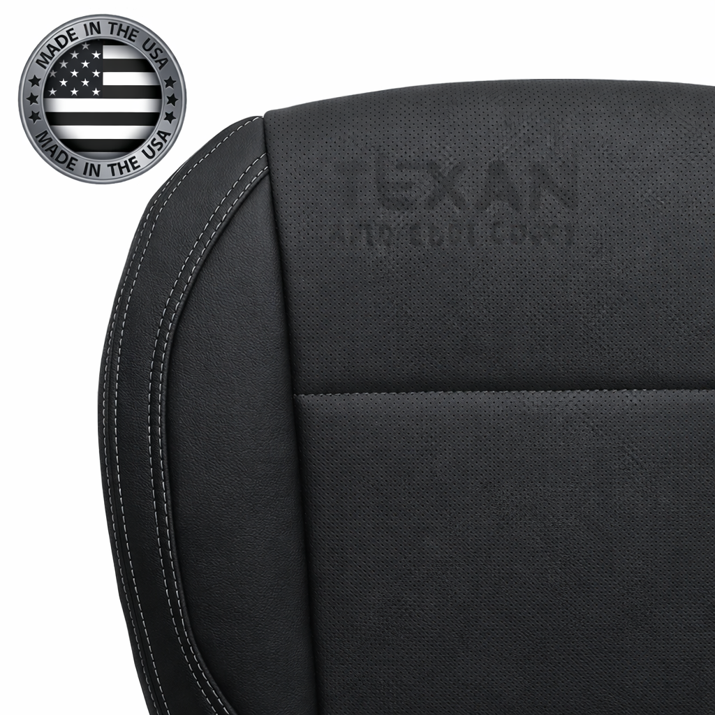 2018-2019 subaru outback front bottom seat cover black perforated