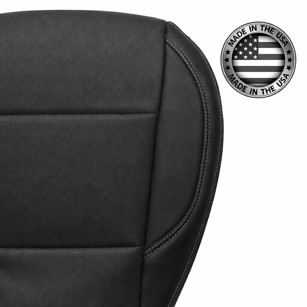 2018-2019 subaru outback front bottom seat cover black perforated