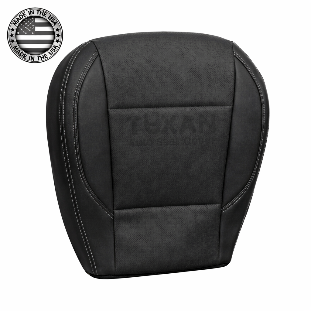 2018-2019 subaru outback front bottom seat cover black perforated