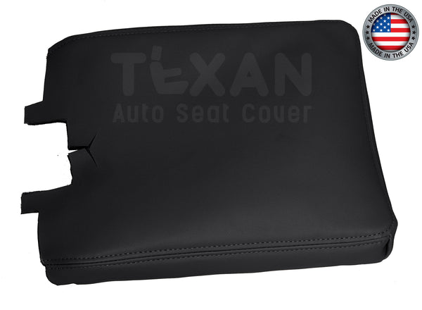 Fits 2007 to 2014 GMC Sierra Center Console Synthetic Leather Replacement Cover Black