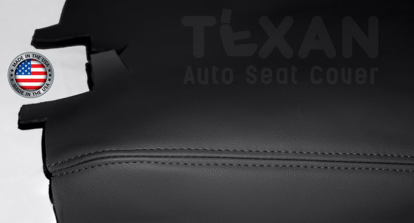 Fits 2007 to 2014 GMC Sierra Center Console Synthetic Leather Replacement Cover Black