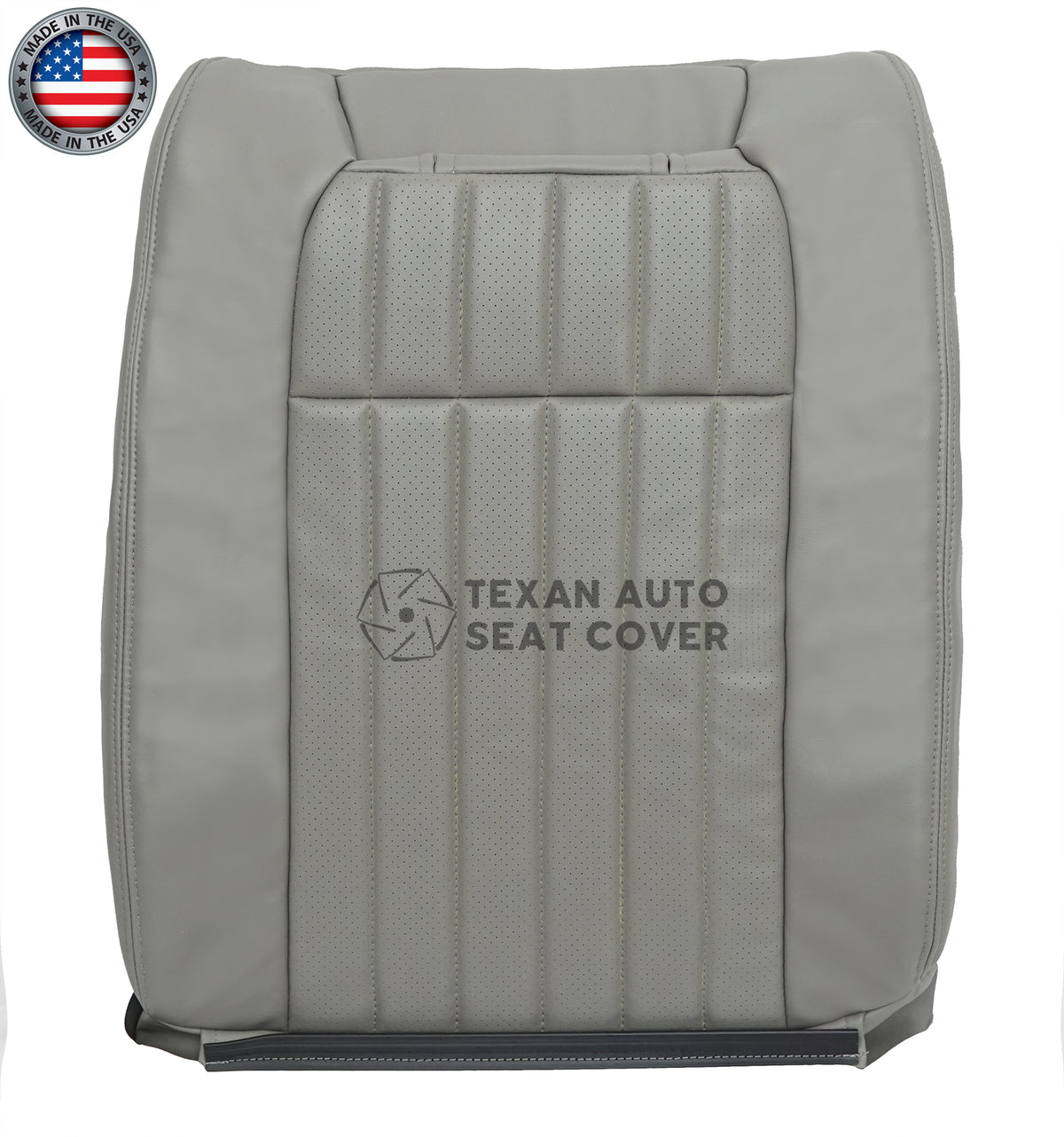 1994–1996 Chevy Impala SS Front Seat Cover Bundle – Gray Perforated Leather, 4 Pieces