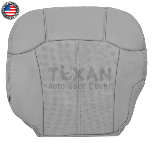 2002 Cadillac Escalade EXT Driver Bottom Perforated Leather Replacement Seat Cover Gray