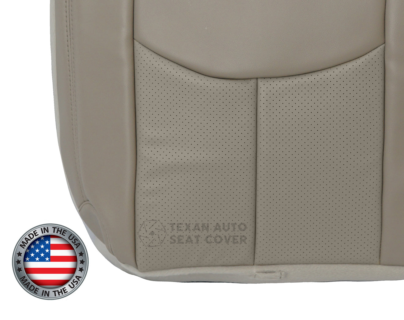 Left Side Bottom 2nd row Seat Cover Leather Tan For 2003-2006 Cadillac Escalade