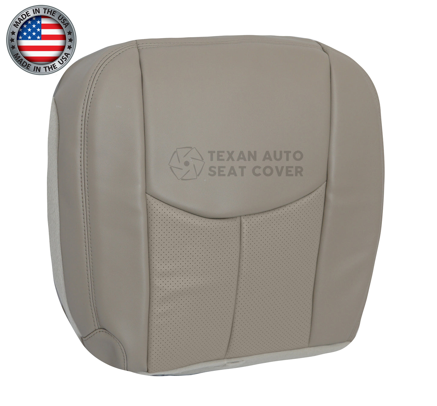 Left Side Bottom 2nd row Seat Cover Leather Tan For 2003-2006 Cadillac Escalade
