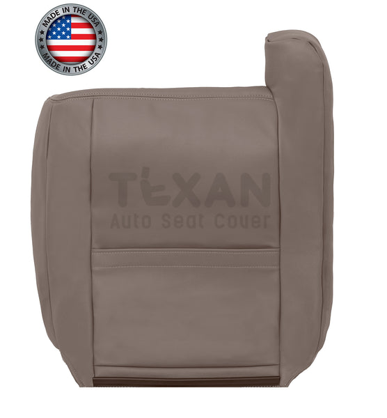 2001, 2002 GMC Sierra Denali C3 Passenger Side Lean Back Synthetic Leather Replacement Seat Cover 2-Tone Tan
