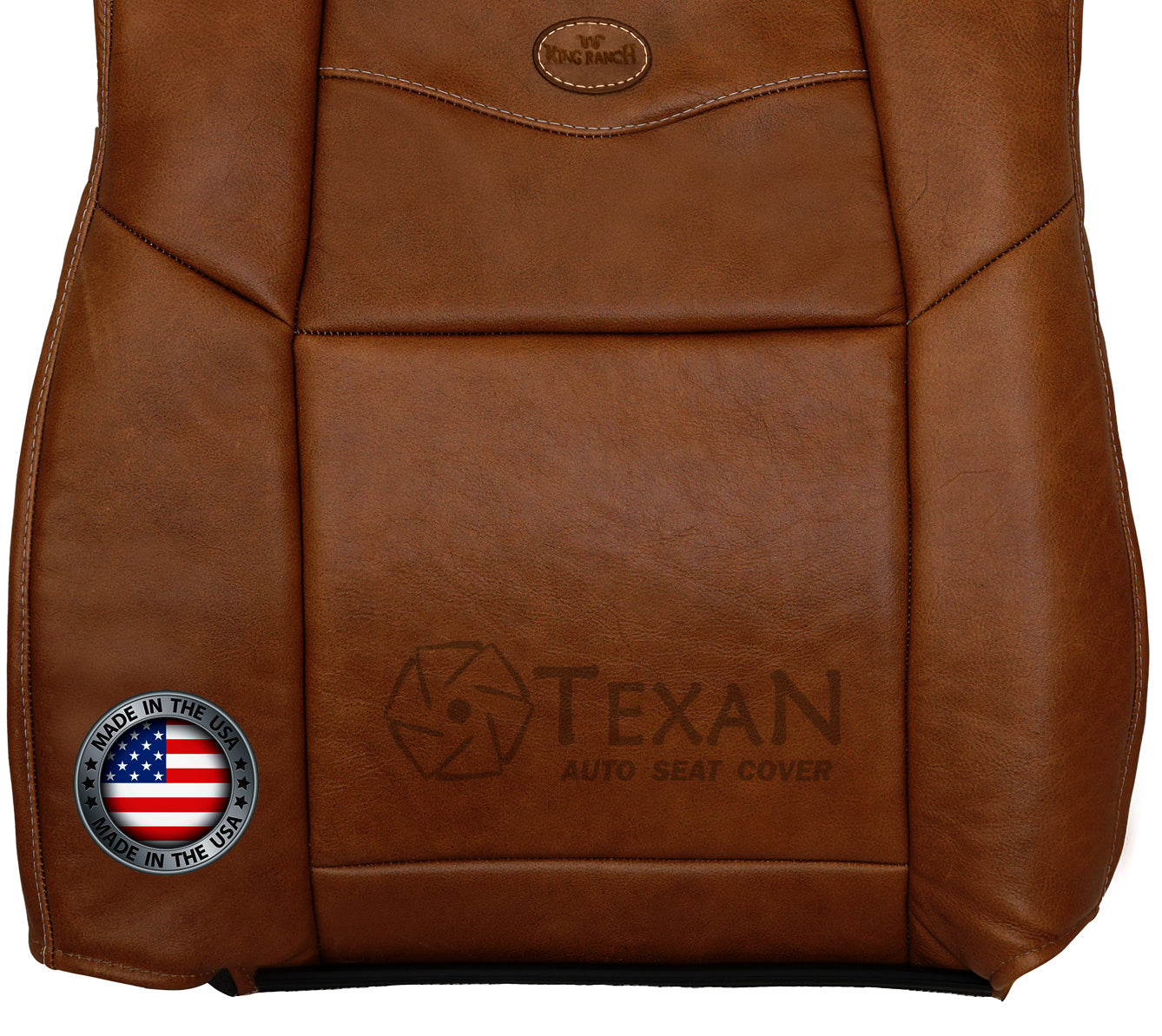 2003, 2004, 2005, 2006, 2007 Ford F250, F350, F450, F550 King Ranch Leather Driver Lean Back Replacement Seat Cover King Ranch