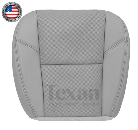 Fits 2010, 2011, 2012, 2013, 2014 GMC Yukon, Yukon XL Driver Side Bottom Perforated Synthetic Leather Replacement Seat Cover Gray