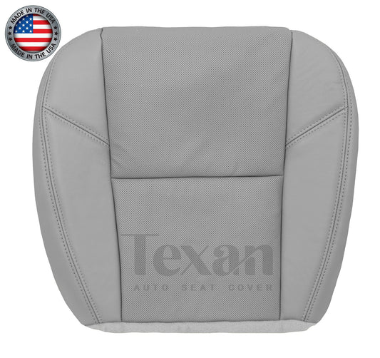 2012 to 2014 Chevy Silverado Passenger Bottom Perforated Leather Replacement Seat Cover Gray