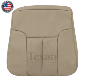 2011 to 2014 Ford F150 Lariat Driver Side Lean Back Perforated Synthetic Leather Seat Cover Adobe Tan