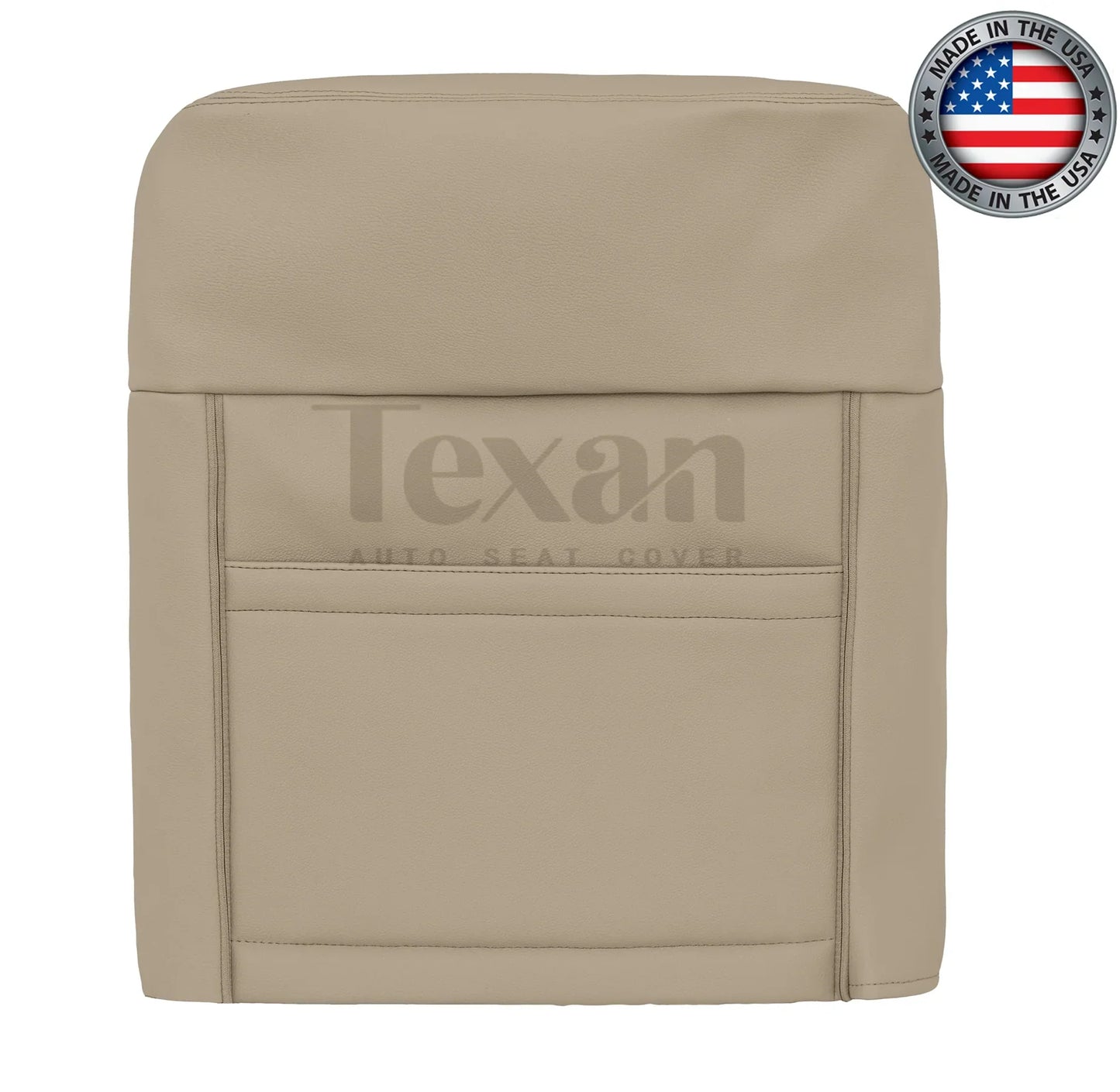 2011 to 2014 Ford F150 Lariat Passenger Side Lean Back Perforated Leather Seat Cover Adobe Tan