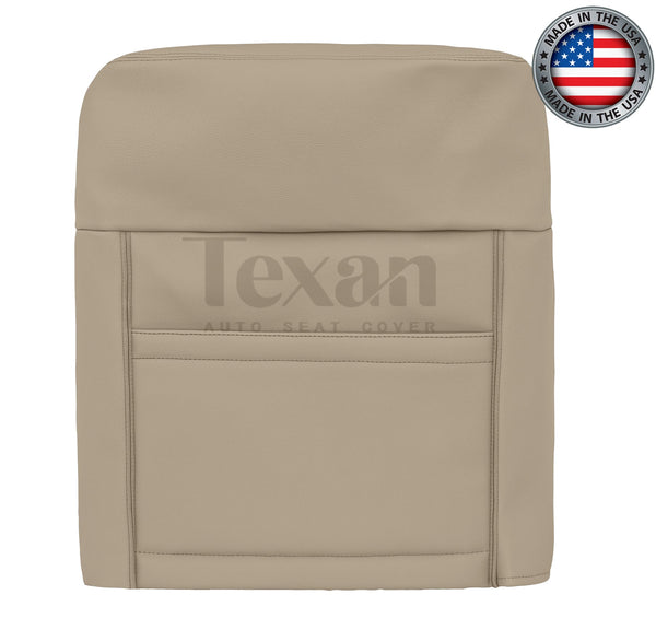 2009, 2010 Ford F150 Lariat Passenger Lean Back Perforated Leather Replacement Seat Cover tan