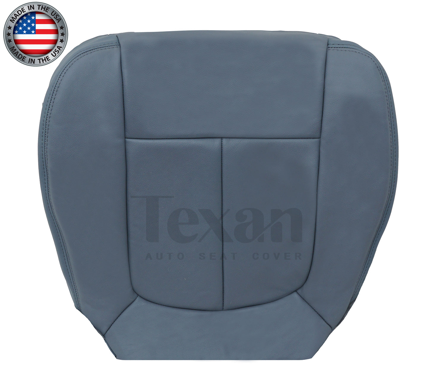2011, 2012, 2013, 2014 Ford F150 Lariat Super-Crew, Crew -Cab Passenger Bottom Leather Seat Cover Gray