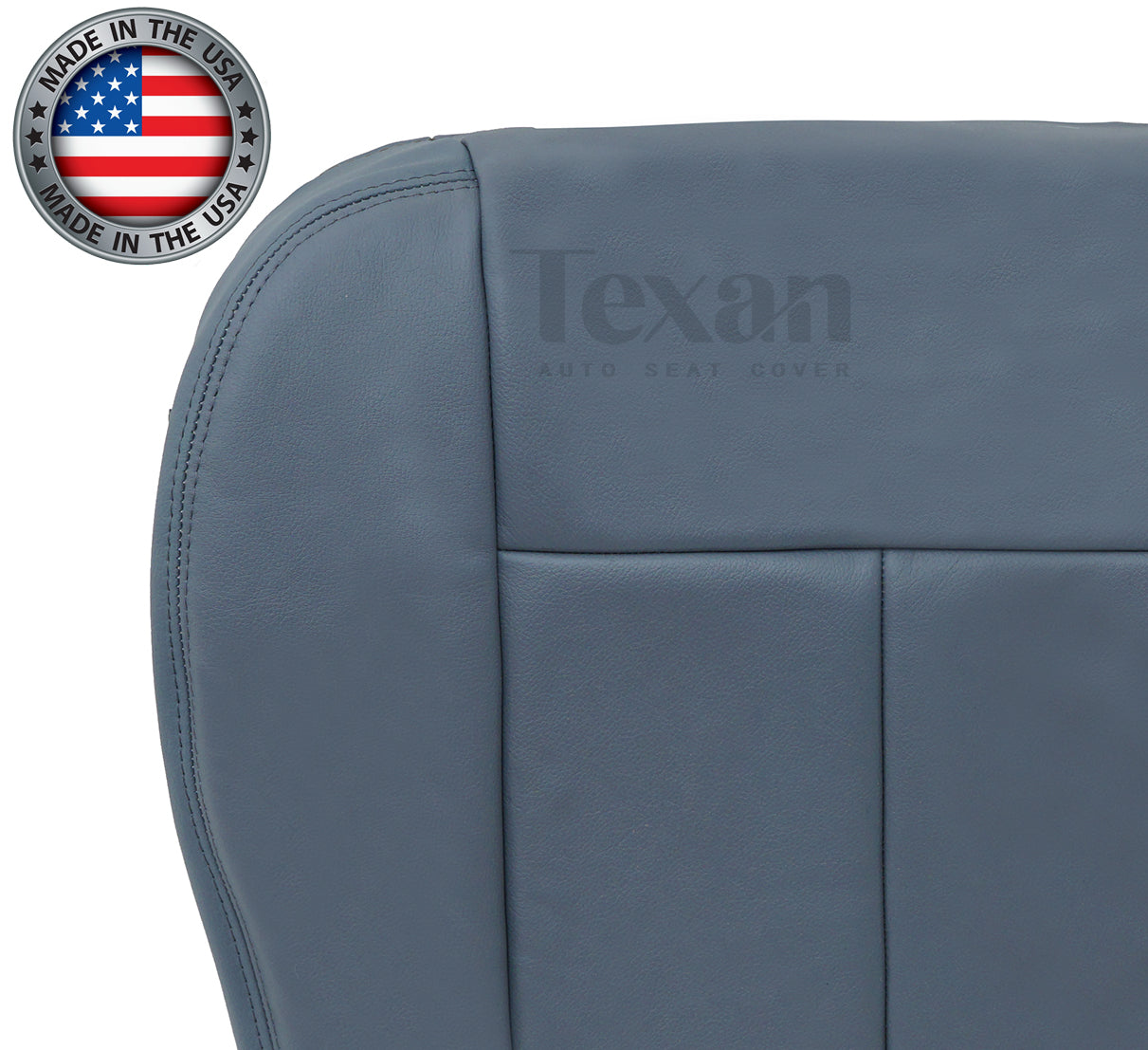 2011, 2012, 2013, 2014 Ford F150 Lariat Super-Crew, Crew -Cab Passenger Bottom Leather Seat Cover Gray