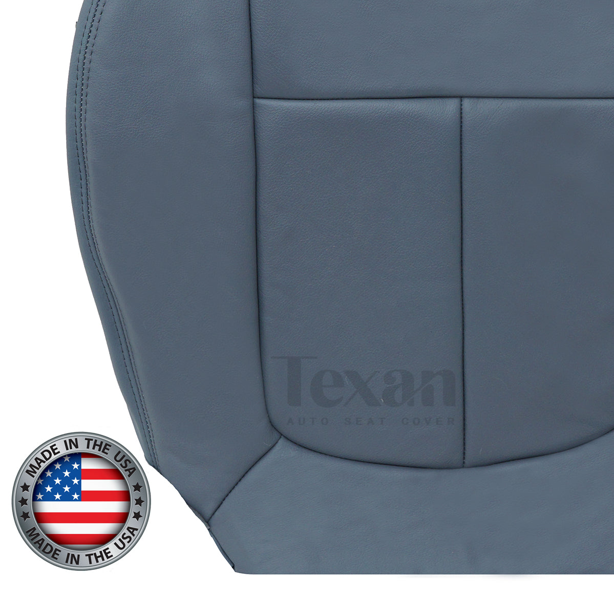2011, 2012, 2013, 2014 Ford F150 Lariat Super-Crew, Crew -Cab Passenger Bottom Leather Seat Cover Gray