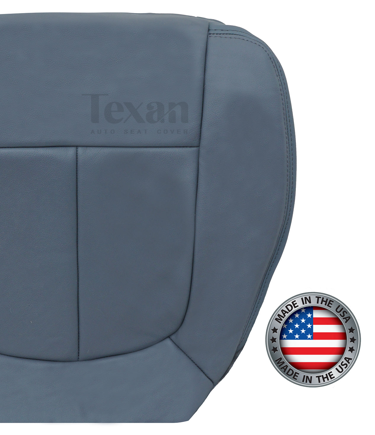 2011, 2012, 2013, 2014 Ford F150 Lariat Super-Crew, Crew -Cab Passenger Bottom Leather Seat Cover Gray