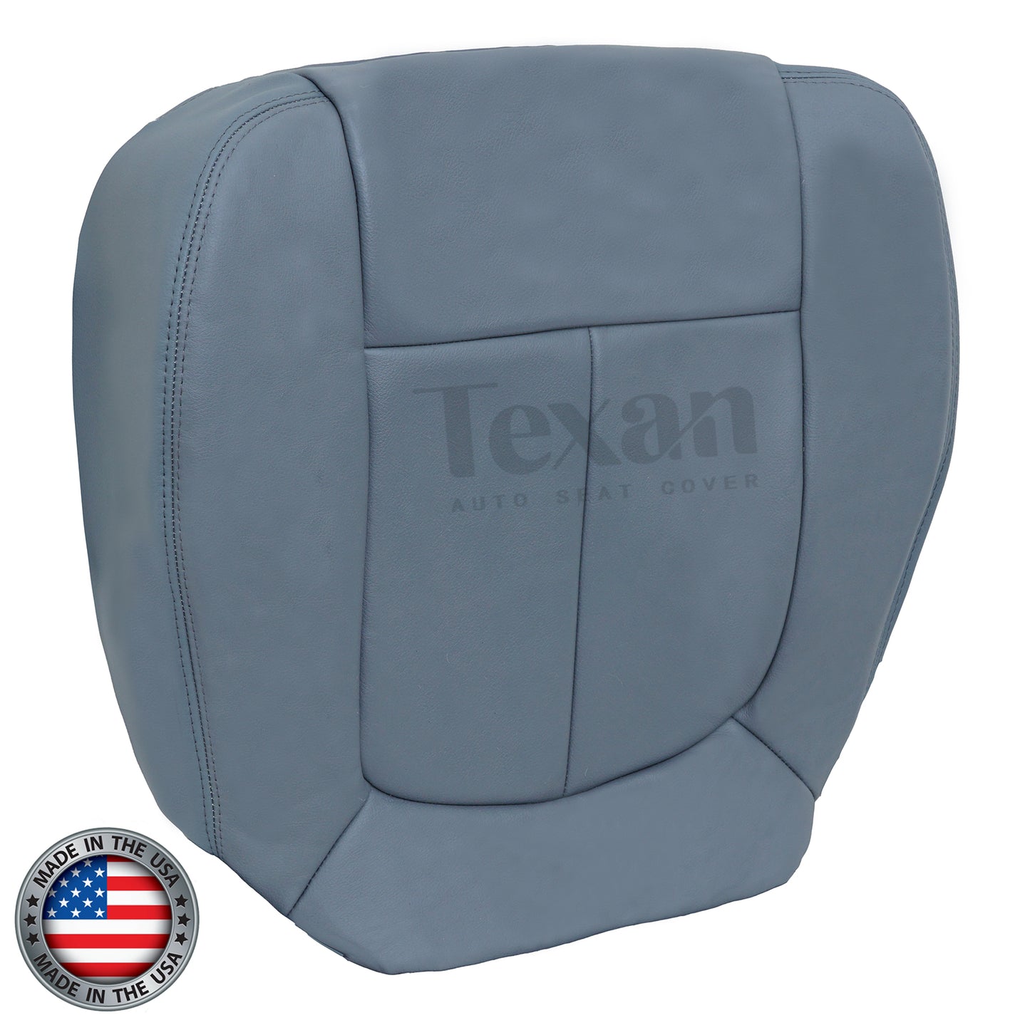 2011, 2012, 2013, 2014 Ford F150 Lariat Super-Crew, Crew -Cab Passenger Bottom Leather Seat Cover Gray