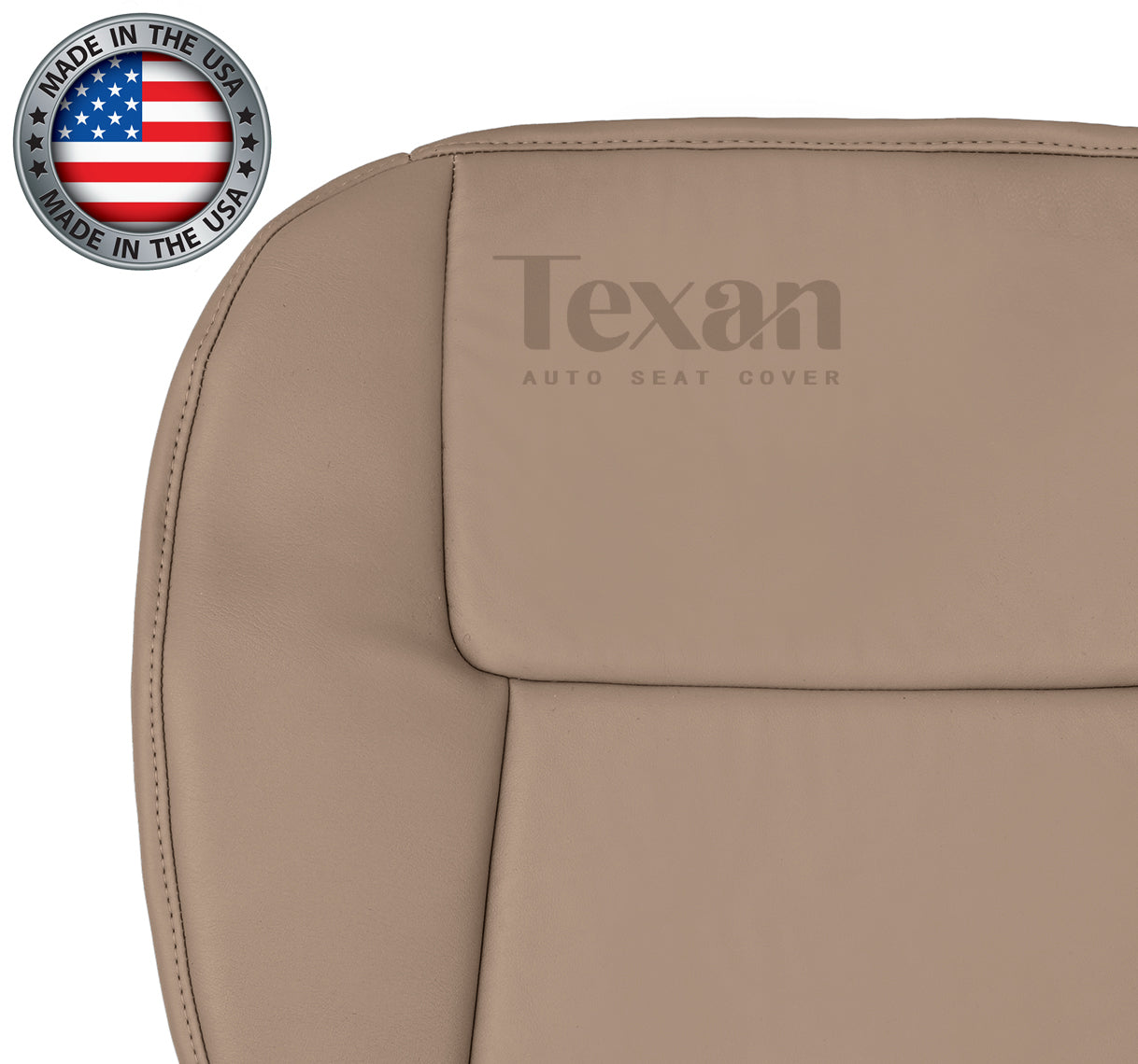 2006, 2007 Pontiac Torrent Passenger Bottom Synthetic Leather Replacement Seat Cover Tan