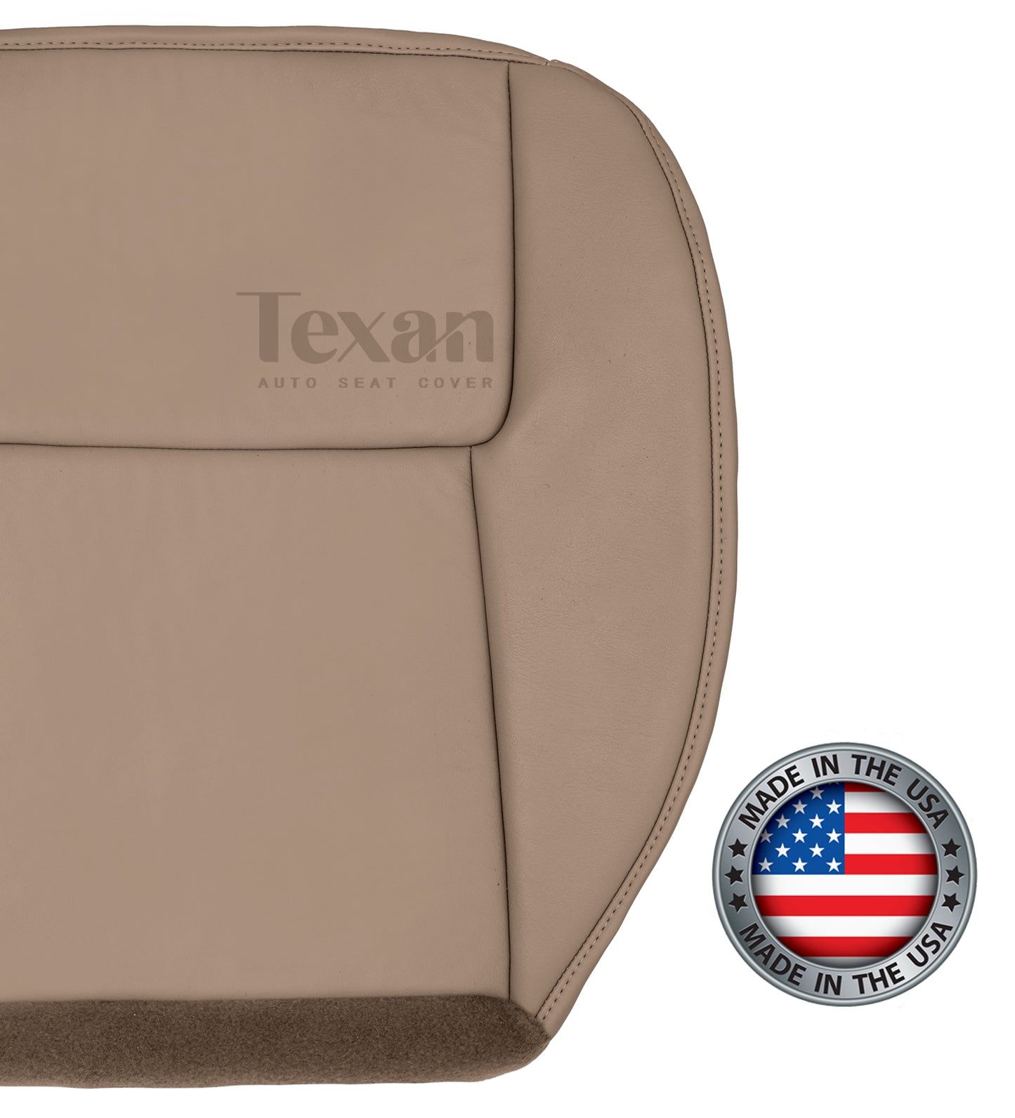 2006, 2007 Pontiac Torrent Passenger Bottom Leather Replacement Seat Cover Tan