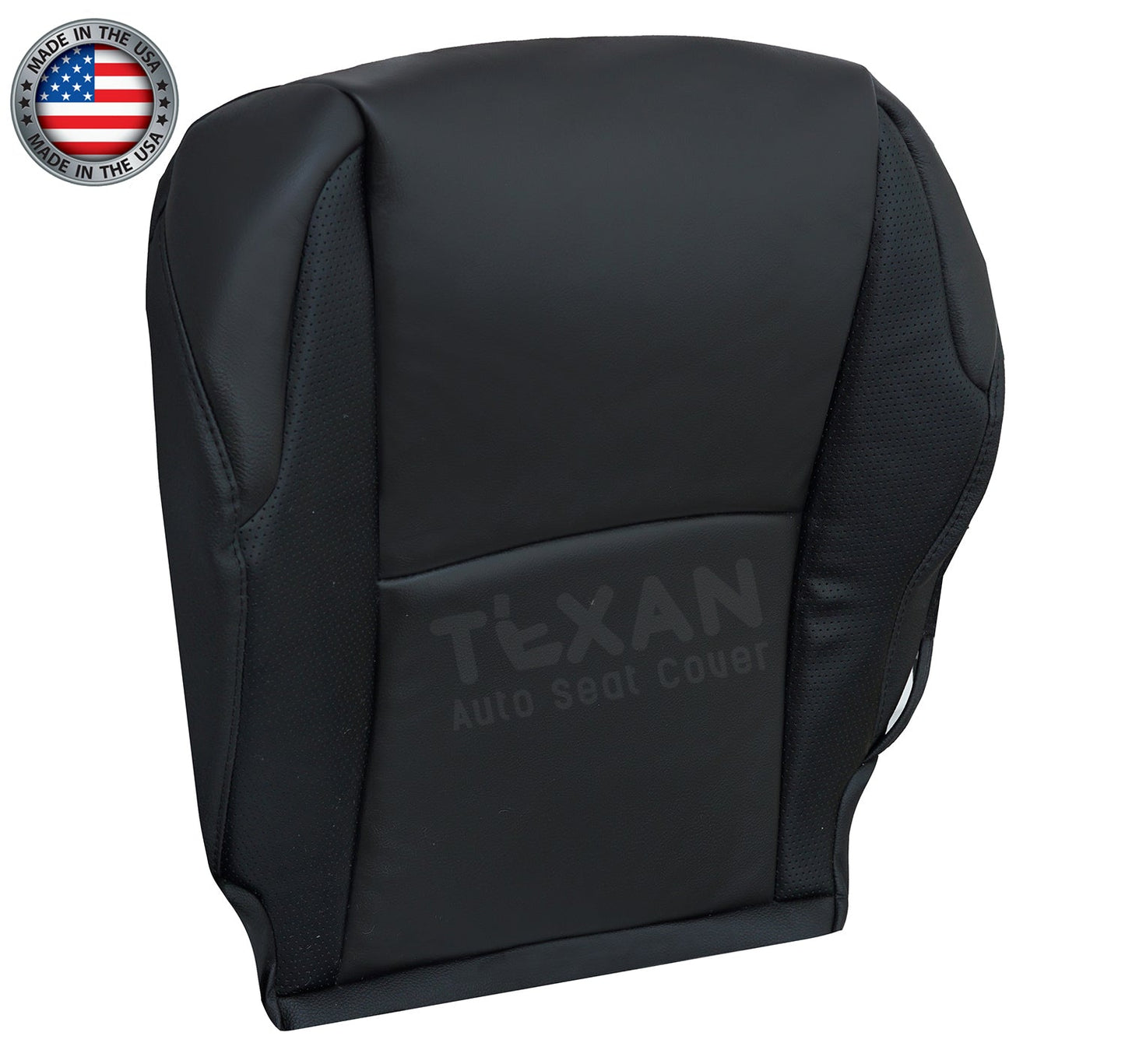 For 2010 - 2014 Toyota 4Runner Passenger side Bottom leather with perforated inserts replacement seat cover black