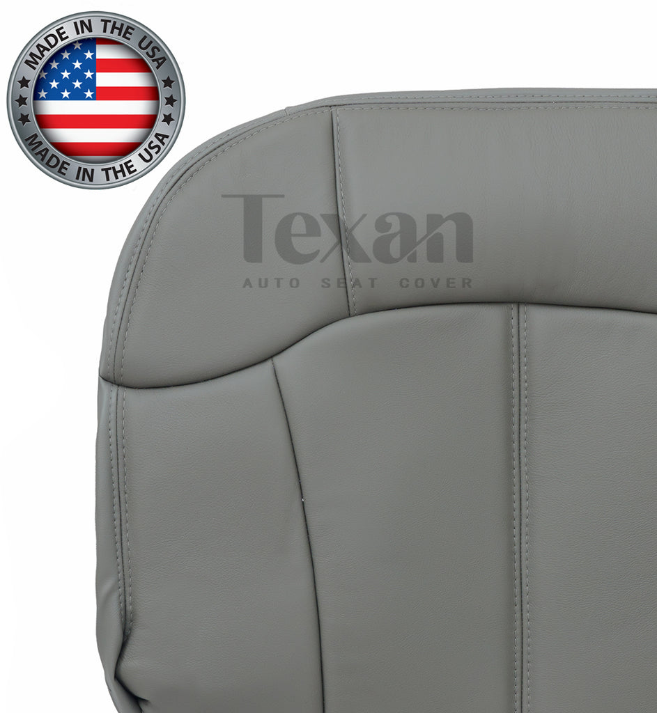 Driver Side Bottom Leather Seat Cover For Chevy Tahoe LT/Z71 2003-2006 - Pewter Gray #922