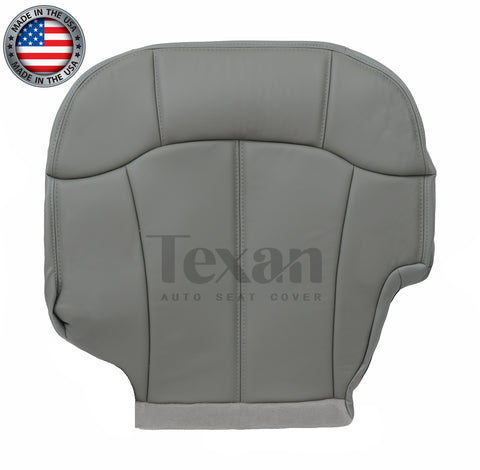 For 2000-2002 Chevy Tahoe/Suburban 1500 2500 LT, LS Passenger Side Bottom Synthetic Leather Replacement Seat Cover Gray