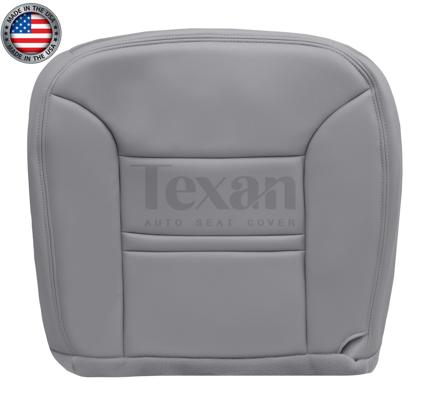 Fits 2000, 2001 Ford Excursion Passenger Side Bottom Leather Replacement Seat Cover Gray
