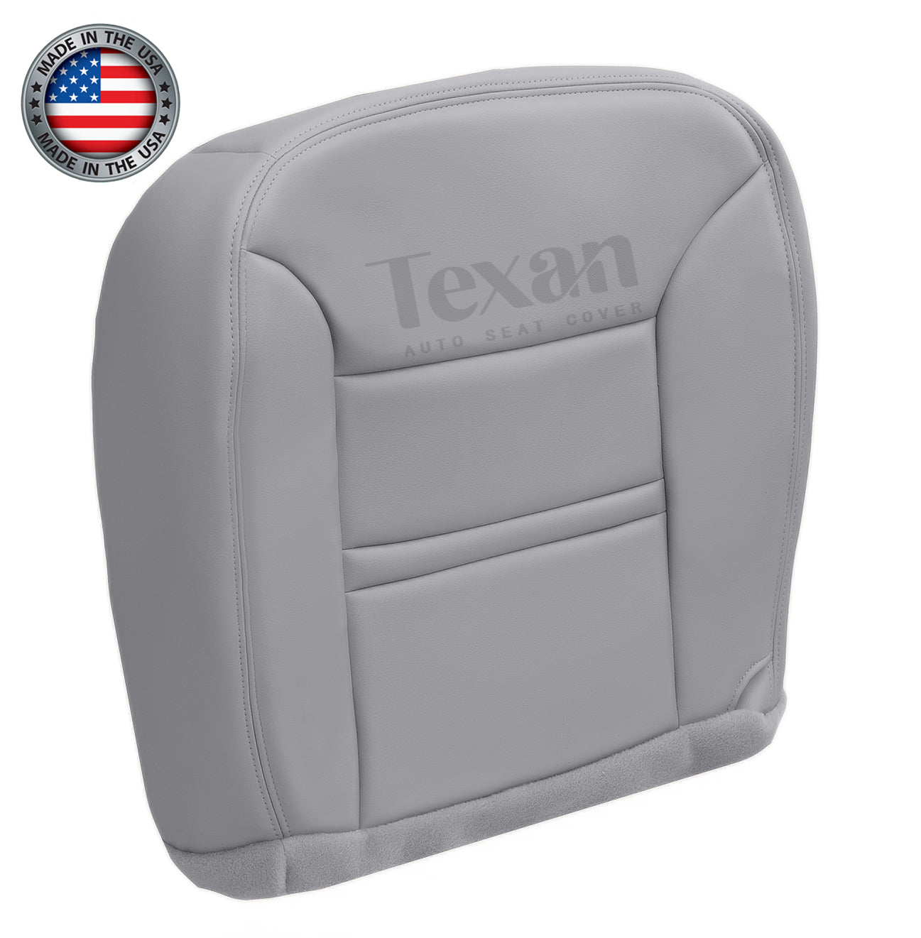 Fits 2000, 2001 Ford Excursion Driver Side Bottom Leather Replacement Seat Cover Gray