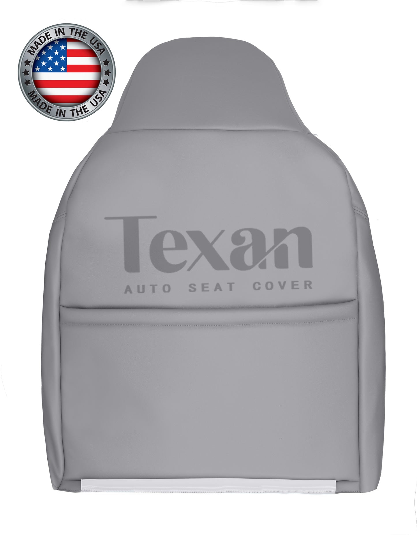 Fits 2000, 2001 Ford Excursion Driver Side Lean Back Synthetic Leather Replacement Seat Cover Gray