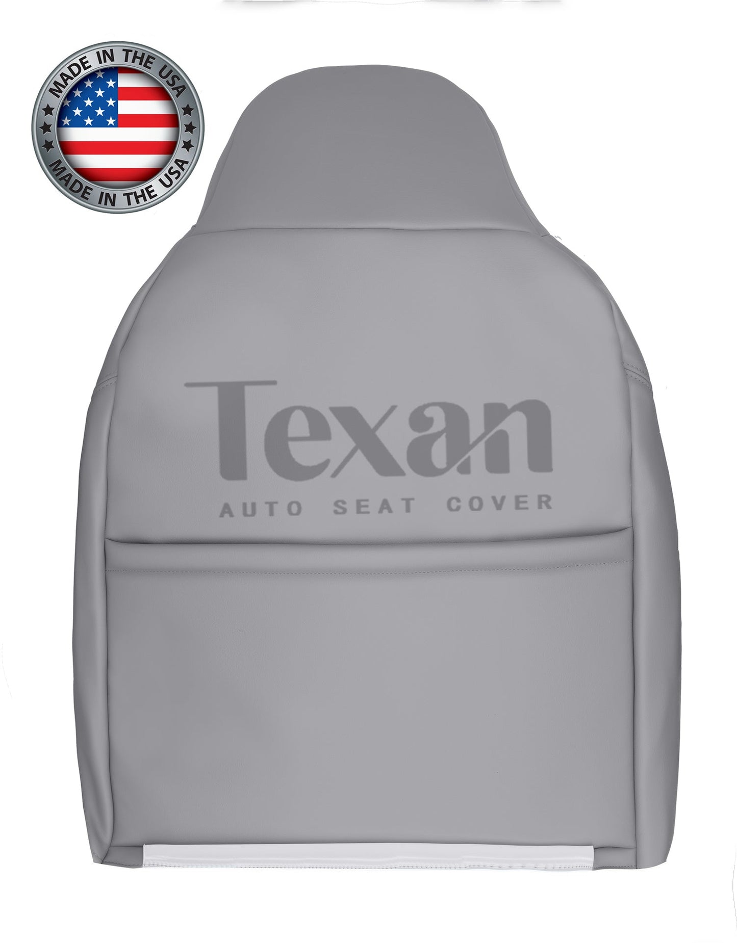 Fits 2000, 2001 Ford Excursion Passenger Side Lean Back Leather Replacement Seat Cover Gray