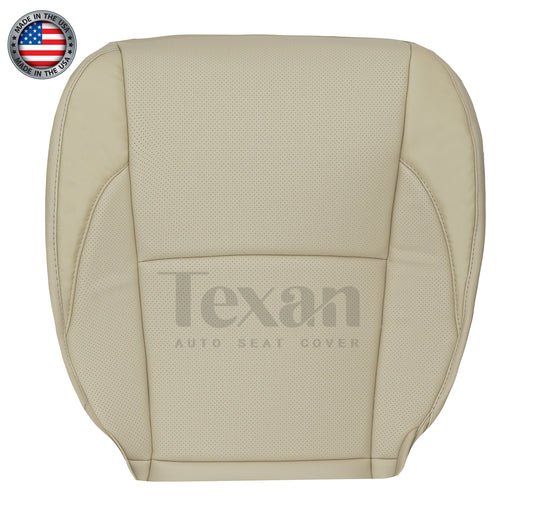 For 2007 to 2012 Lexus ES350 Driver Side Bottom Leather Perforated Replacement Seat Cover Tan
