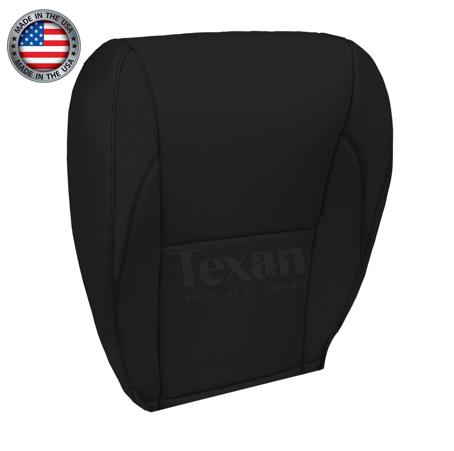 For 2007 to 2012 Lexus ES350 Passenger Side Bottom Perforated Leather Replacement Seat Cover Black