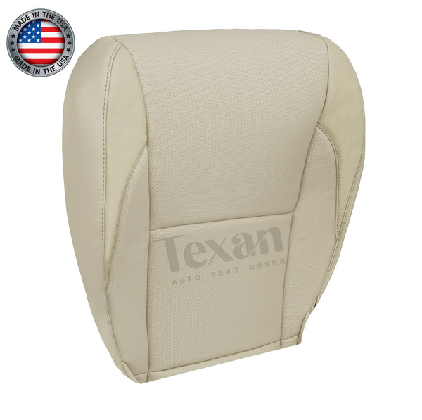 For 2007 to 2012 Lexus ES350 Driver Side Bottom Leather Perforated Replacement Seat Cover Tan
