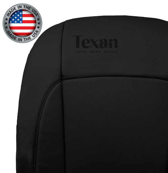 For 2007 to 2012 Lexus ES350 Driver Side Lean Back Leather Perforated Replacement Seat Cover Black