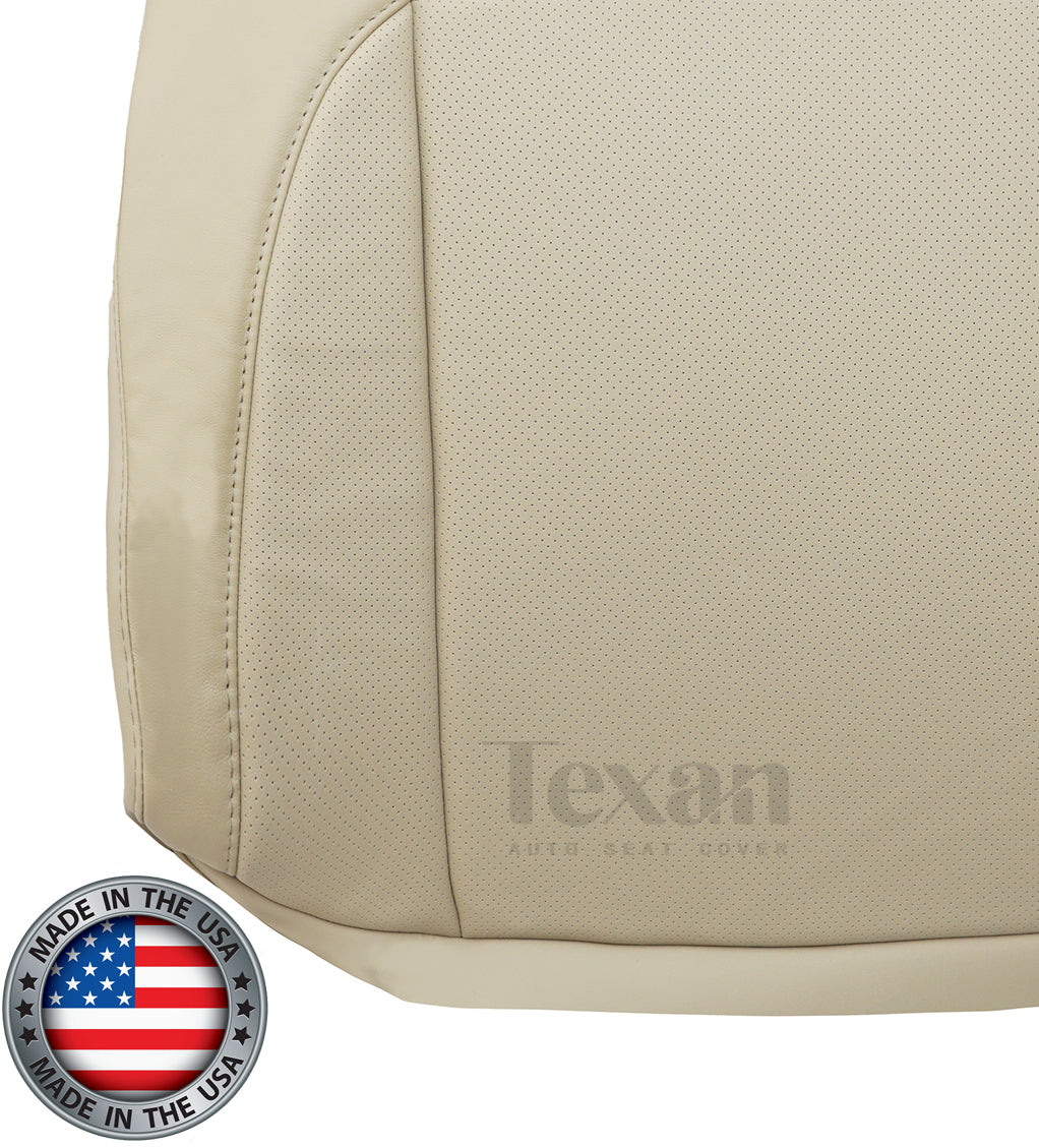 For 2007 to 2012 Lexus ES350 Passenger Side Lean Back Synthetic Leather Perforated Replacement Seat Cover Tan