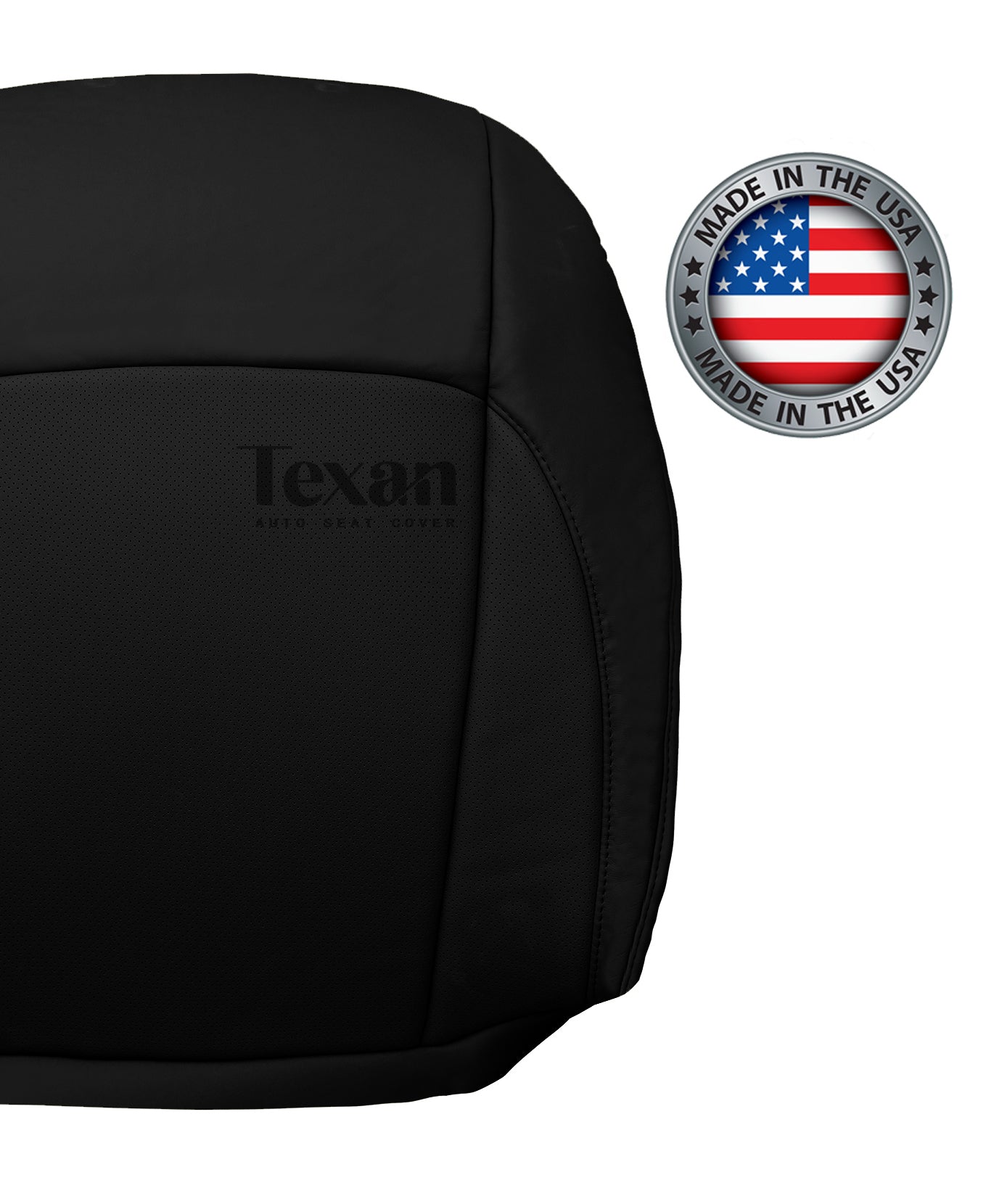 For 2007 to 2012 Lexus ES350 Driver Driver Side Lean Back Synthetic Leather Perforated Replacement Seat Cover Black