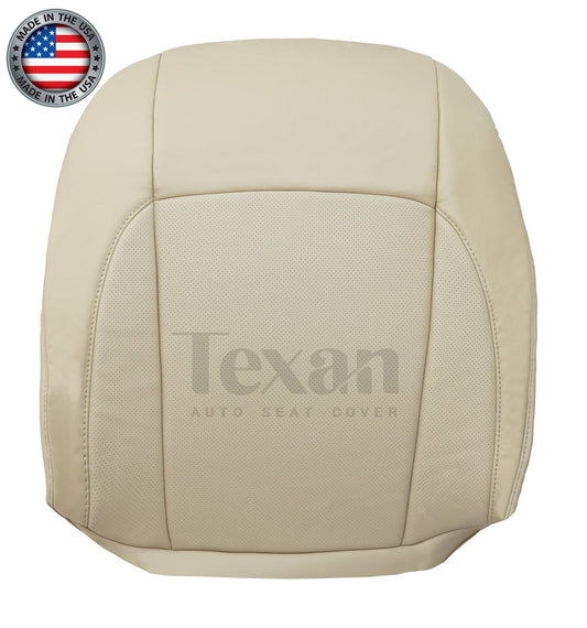 For 2007 to 2012 Lexus ES350 Passenger Side Lean Back Leather Perforated Replacement Seat Cover Tan