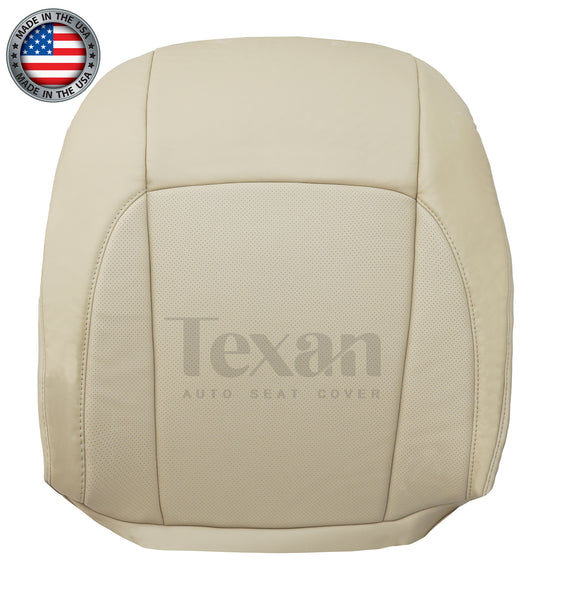 For 2007 to 2012 Lexus ES350 Passenger Side Lean Back Synthetic Leather Perforated Replacement Seat Cover Tan