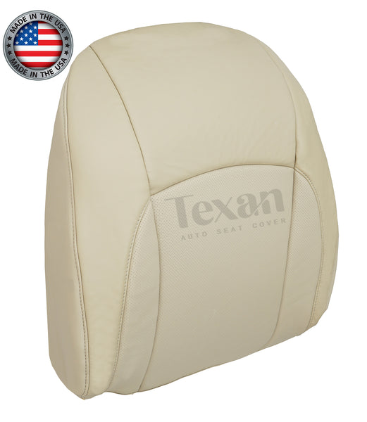 For 2007 to 2012 Lexus ES350 Passenger Side Lean Back Synthetic Leather Perforated Replacement Seat Cover Tan