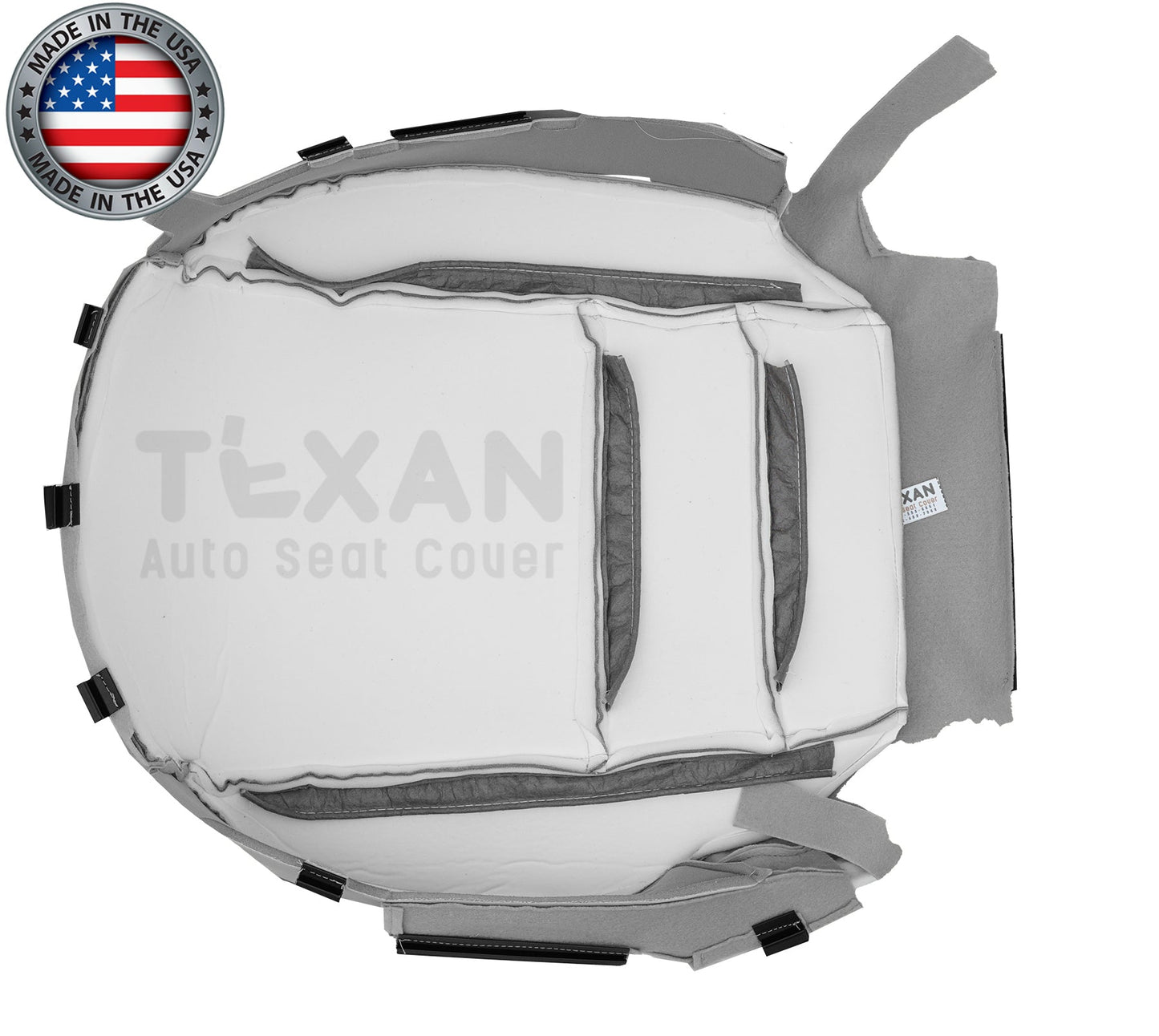 2007, 2008, 2009, 2010, 2011, 2012, 2013 Acura MDX Passenger Side Bottom Leather Seat Cover Gray