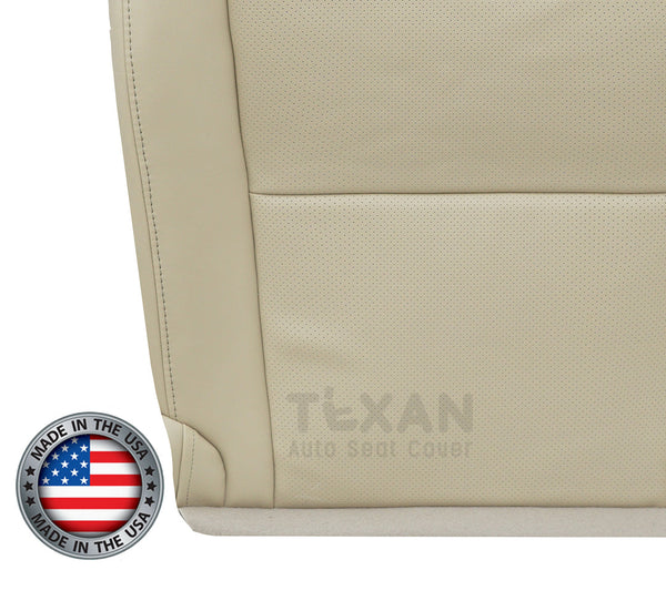 2010 to 2015 Lexus RX350, RX450H Driver Side Bottom Perforated Synthetic Leather Replacement Seat Cover Tan