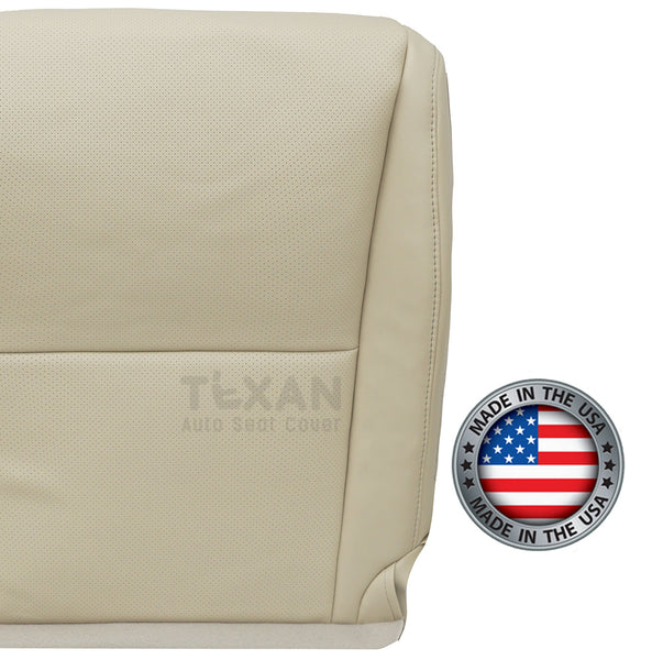2010 to 2015 Lexus RX350, RX450H Driver Side Bottom Perforated Synthetic Leather Replacement Seat Cover Tan