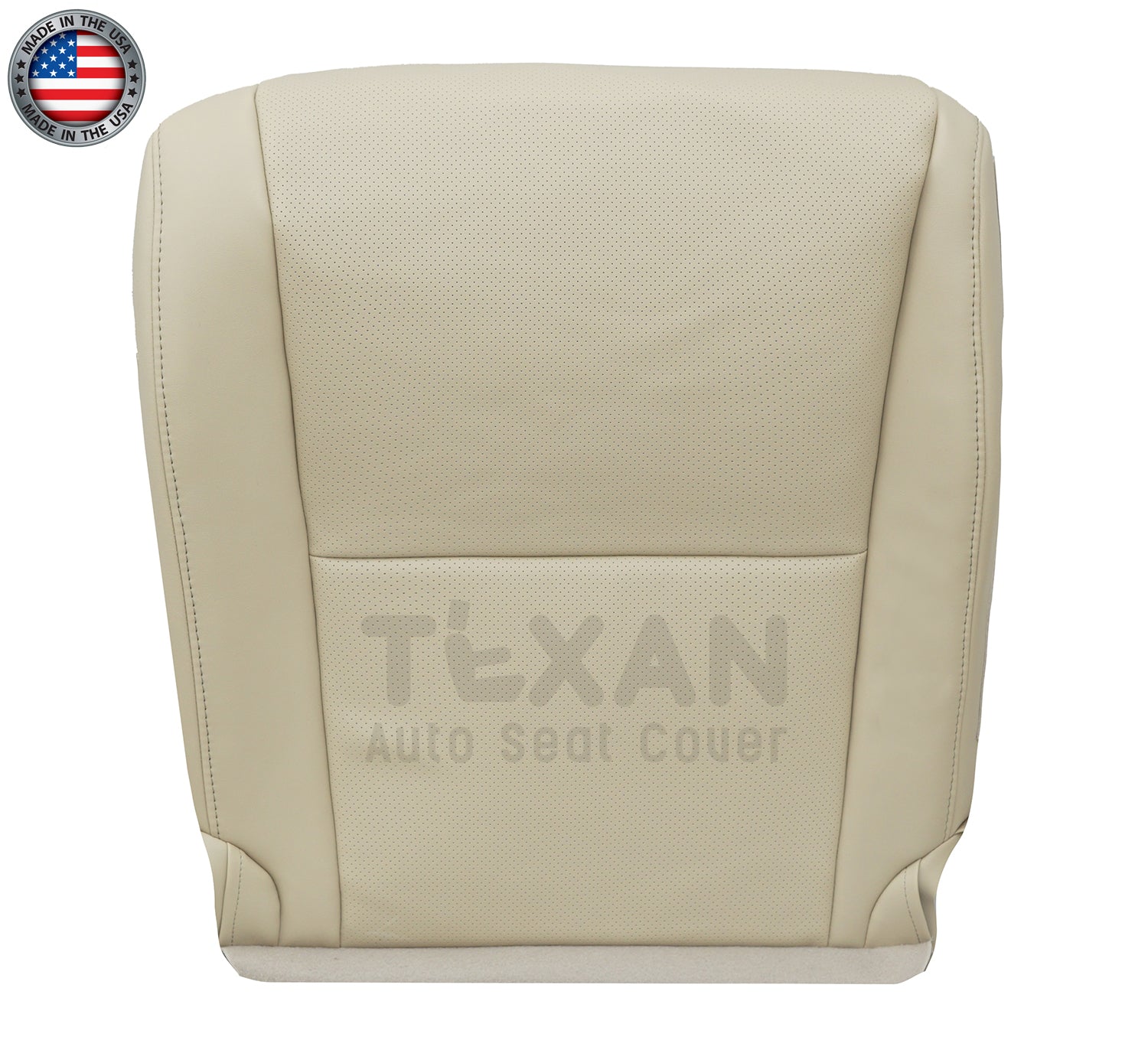 Tan perforated replacement seat cover for 2010-2015 Lexus RX350 Rx450H vehicle
 