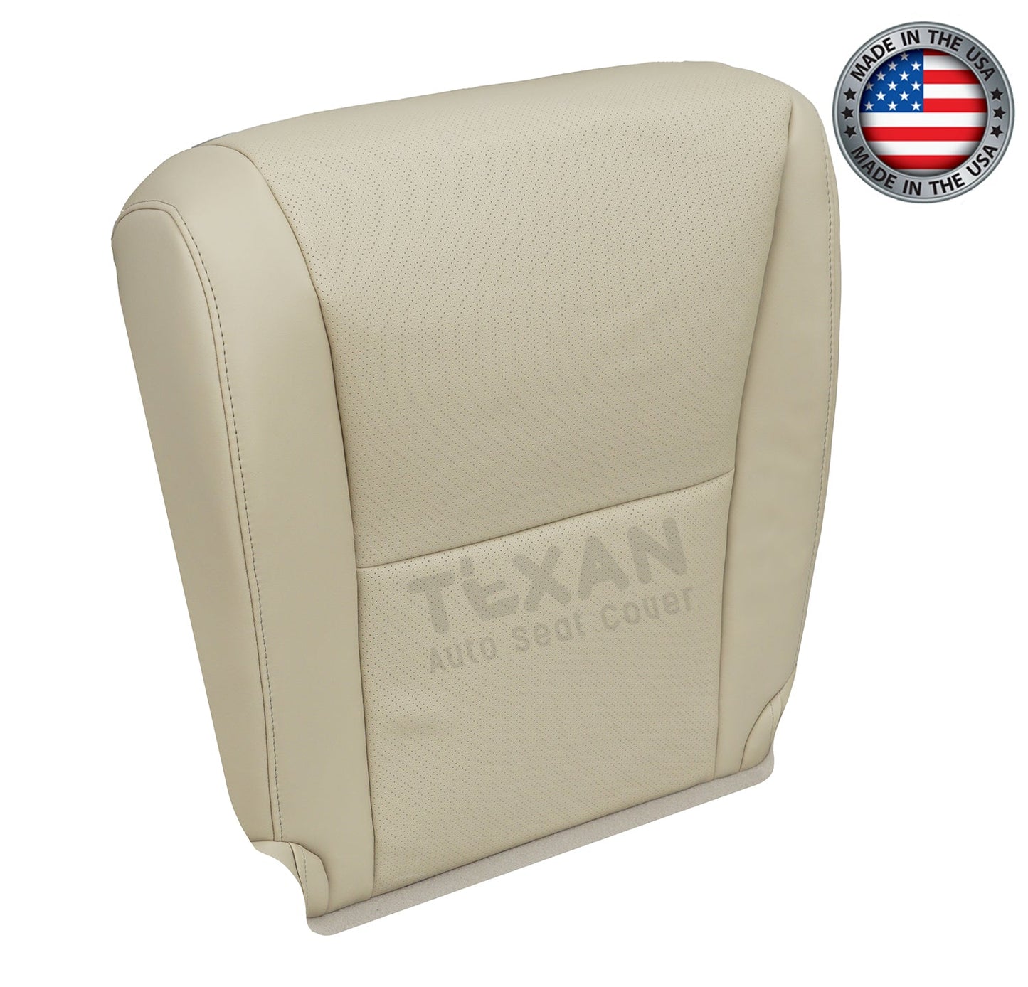 2010 to 2015 Lexus RX350, RX450H Passenger Side Bottom Perforated Synthetic Leather Replacement Seat Cover Tan