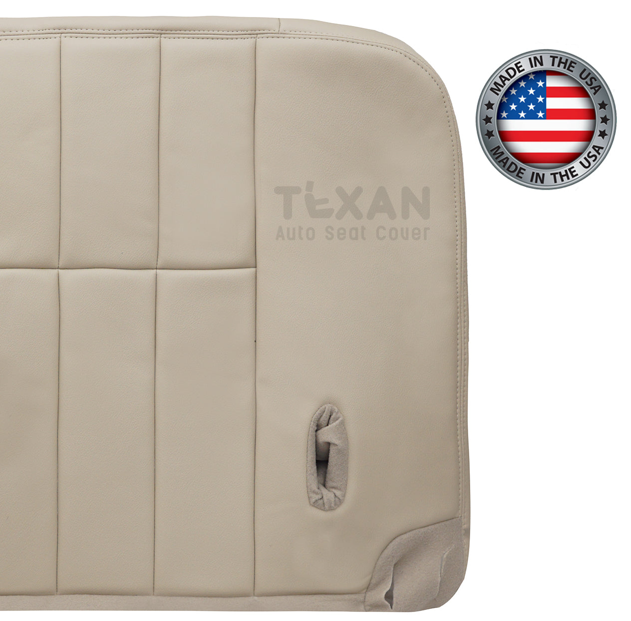 Fits 2006, 2007, 2008, 2009, 2010, 2011 Mercury Grand Marquis Passenger Side Bottom Synthetic Leather Replacement Seat Cover Light Tan