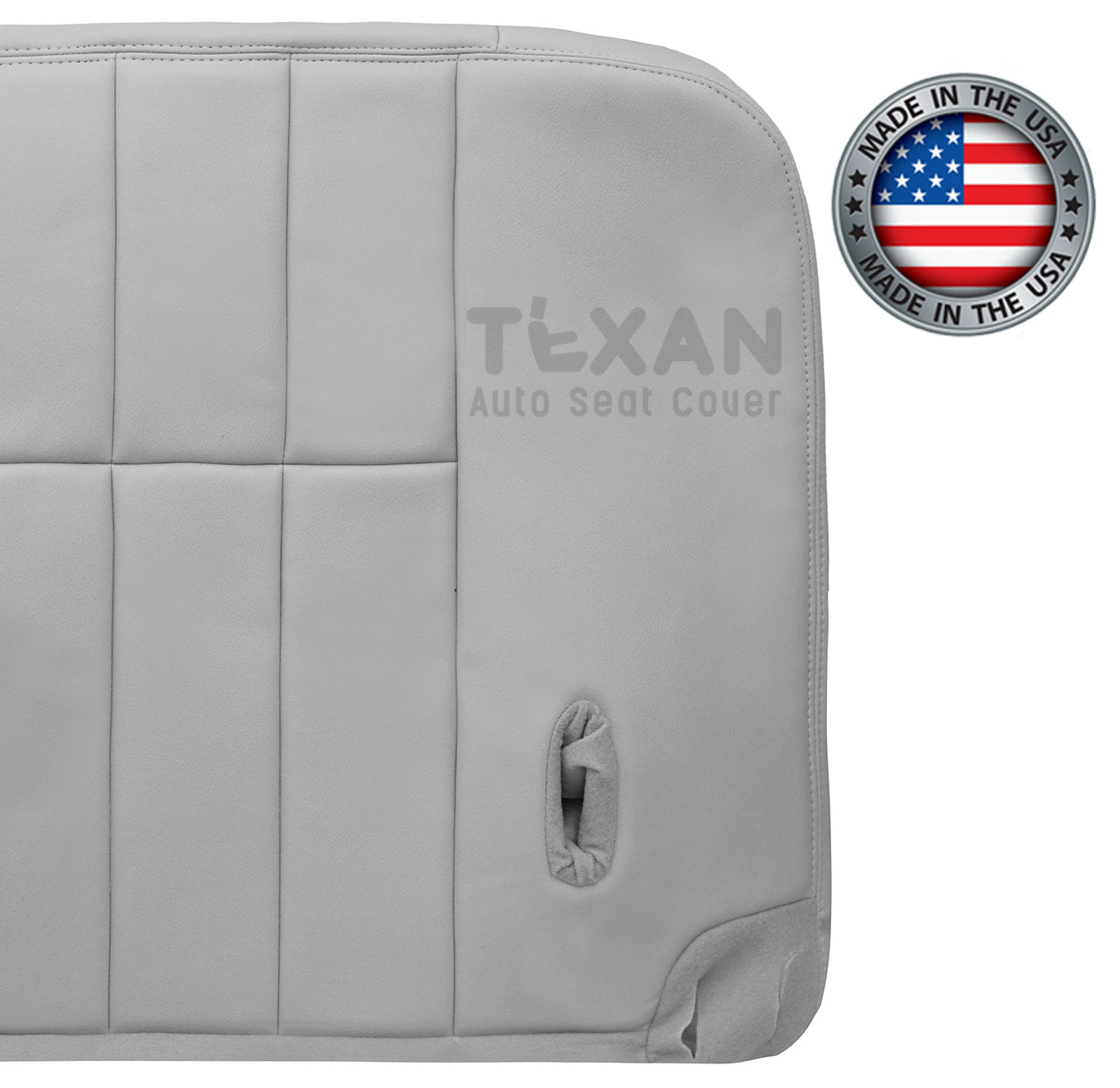 Fits 2006, 2007, 2008, 2009, 2010, 2011 Mercury Grand Marquis Passenger Side Bottom Leather Replacement Seat Cover Gray