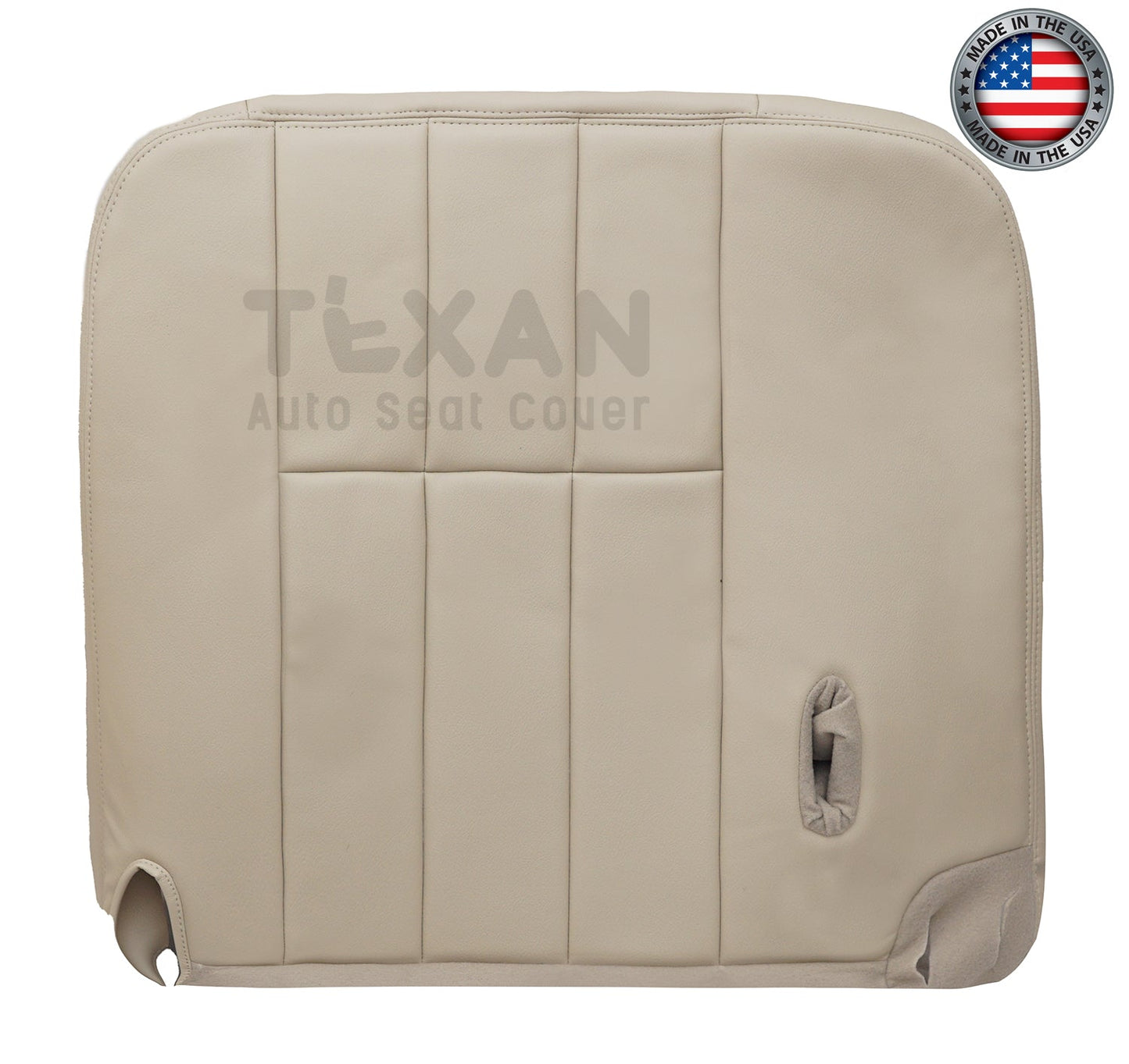 2006 to 2011 Mercury Grand Marquis Passenger Side Bottom Leather Replacement Seat Cover Light Tan