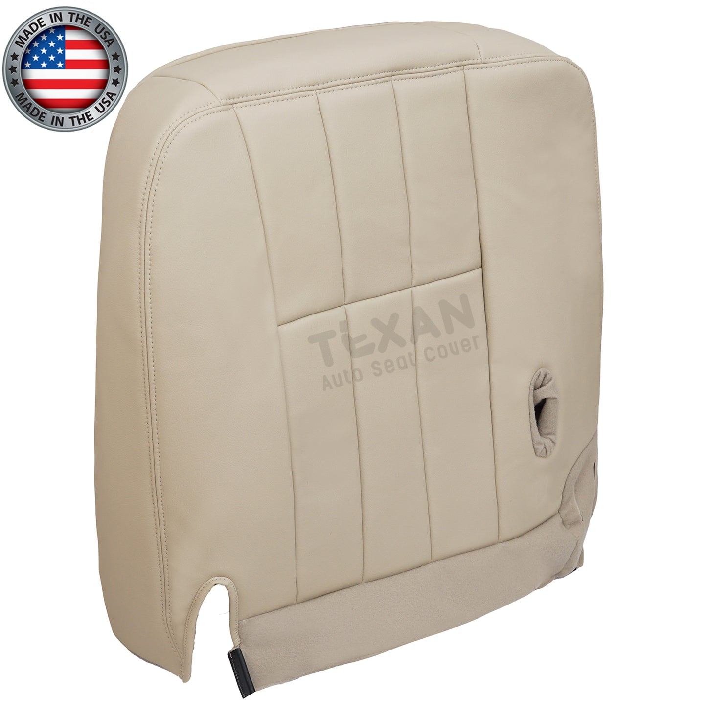 Fits 2006, 2007, 2008, 2009, 2010, 2011 Mercury Grand Marquis Driver Side Bottom Leather Replacement Seat Cover Light Tan