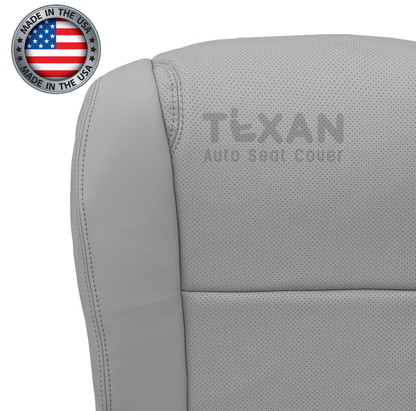 For 2006 to 2011 Lexus GS300, GS350, GS430, GS450H, GS460 Driver Side Bottom Perforated Leather Replacement Seat Cover Gray